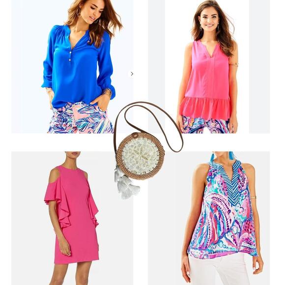 5-PC Resort Capsule | Lilly Pulitzer + Trina Turk, S/M/6, Silk, Woven, $675+ - Picture 2 of 16